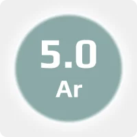 Аргон (Ar) 5.0 (99,999%) медицинский в баллоне 4-5л 150 бар, соединение  G3-4 (DIN 9)