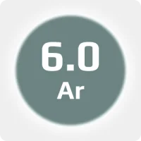 Аргон (Ar) 6.0 (99,9999%) в баллоне 40л 150бар, соединение  G3-4 (DIN 9)