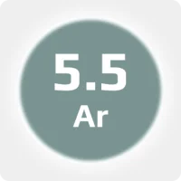 Аргон (Ar) 5.5 (99,9995%) в баллоне 2л 150 бар, соединение  W21,6x1/14'' (DIN 6)