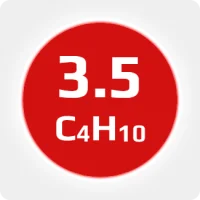 Бутан (C4H10) 3.5 (99,95%) в баллоне 2л (1 кг) соединение W21,8х1/14'' LH (DIN 1)